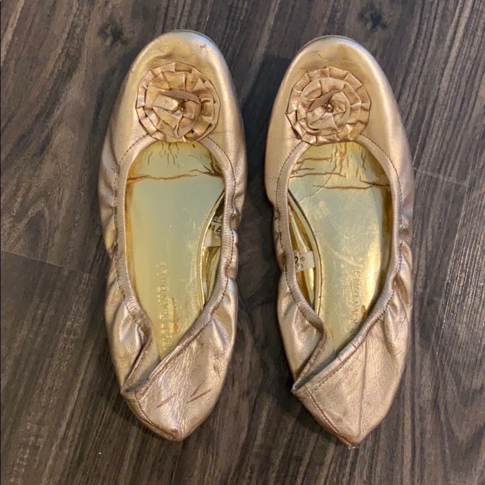 Loeffler Randall Rose Gold Ballet Flats